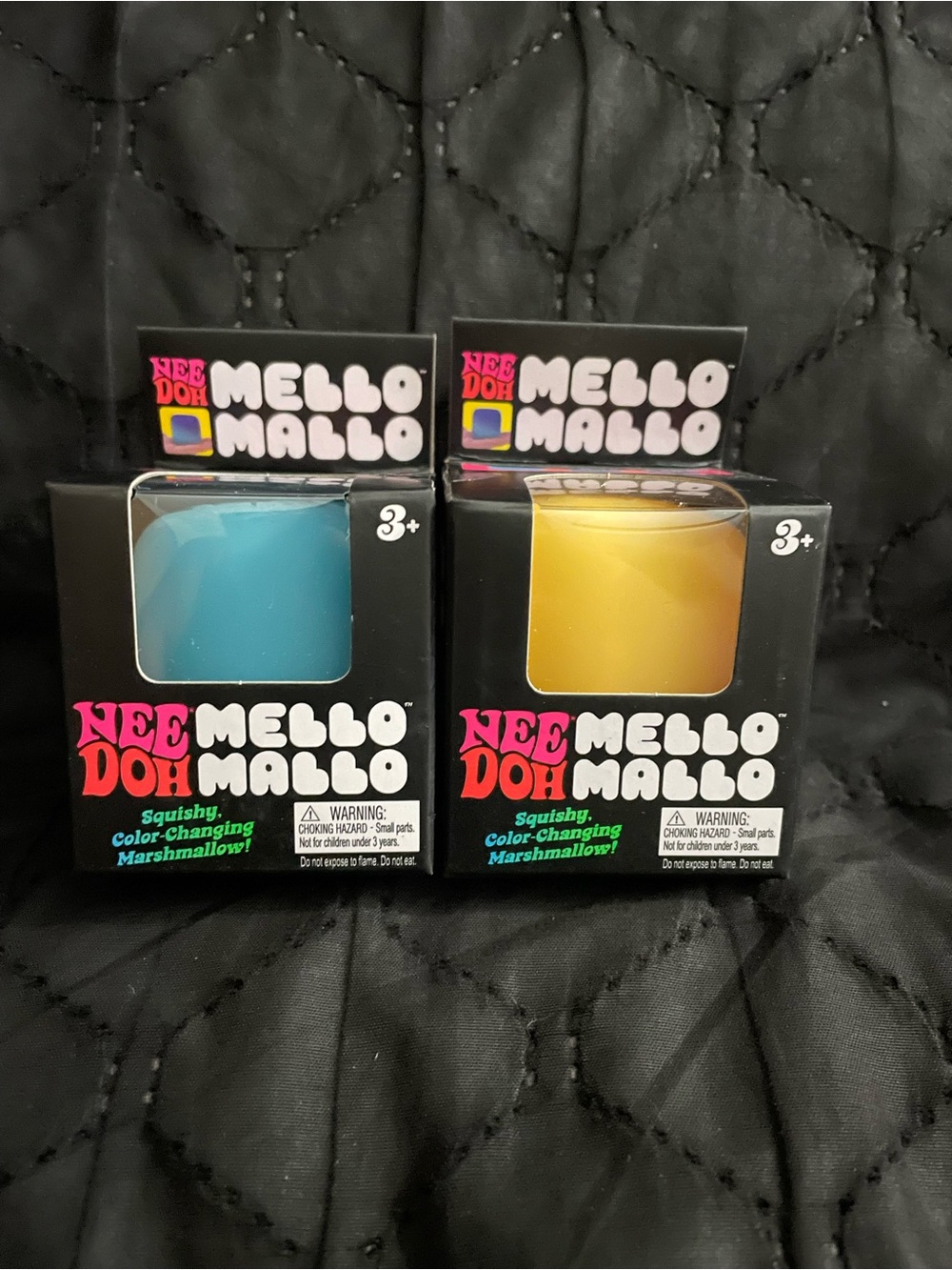 NeeDoh Mello Mallo Color-Changing Squishy Marshmallow Toy - Blue & Yellow